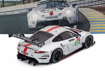 PORSCHE - 911 991-2 RSR-19 4,2 L TEAM PORSCHE GT N.º 92 24 Horas de Le Mans 2021 MICHAEL CHRISTENSEN - KEVIN ESTRE - NEEL JANI - BLANCO, GRIS, ROJO