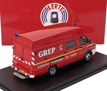 IVECO FIAT - TURBO DAILY 49-10 FURGONE TIB GREP BSPP SAPEURS POMPIERS DE PARIS 1996 - ROSSO BIANCO - Vroomi