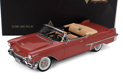 Cadillac Series 62 Cabriolet Open 1957 Rosa Empolvado Metalizado Stamp Models 1:18