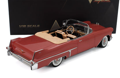 Cadillac Series 62 Cabriolet Open 1957 Rosa Empolvado Metalizado Stamp Models 1:18