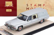 Cadillac Superior Hearse 1980 Silver Black Stamp Models 1:43