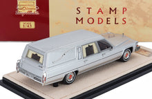 Cadillac Superior Hearse 1980 Silver Black Stamp Models 1:43