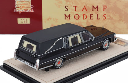 Cadillac Superior Coche Fúnebre 1980 Negro Stamp Models 1:43