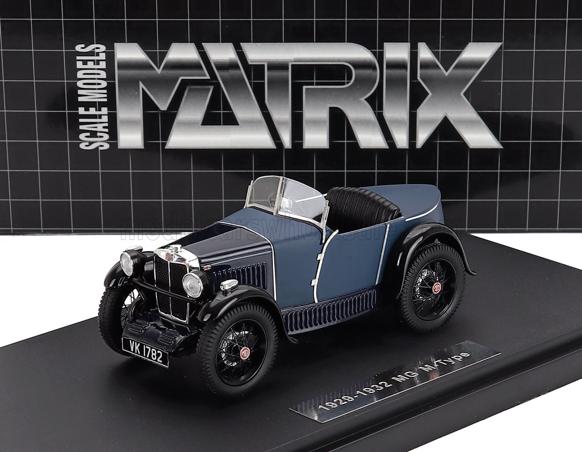 MG M-Type 1932 Blue Matrix Scale Models 1:43 scale model