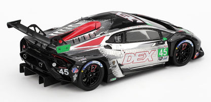 LAMBORGHINI - HURACAN GT3 EVO2 5.2L V10 TEAM WAYNE TAYLOR RACING N 45 WINNER CLASS IMSA CHEVROLET GRAND PRIX 2025 DANNY FORMAL - TRENT HINDMAN - GRAHAM DOYLE - KYLE MARCELLI - BLACK CHROME