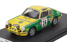 PORSCHE - 911 S (night version) N 36 RALLY TOUR DE CORSE 1972 THIERRY SABINE - JEAN-PIERRE PEYROUX - YELLOW GREEN