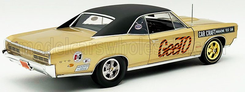 PONTIAC - COUPÉ GTO TEST CAR CRAFT 1966 - OR NOIR - Vroomi