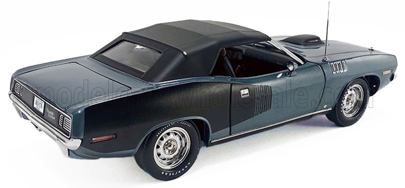 PLYMOUTH - HEMI CUDA CABRIOLET 1971 - GRIS NOIR - Vroomi