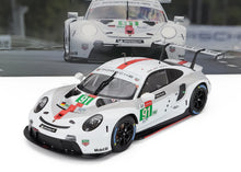 PORSCHE - 911 991-2 RSR-19 4,2 L TEAM PORSCHE GT N.º 91 24 Horas de Le Mans 2021 GIANMARIA BRUNI - RICHARD LIETZ - FREDERIC MAKOWIECKI - BLANCO Y GRIS