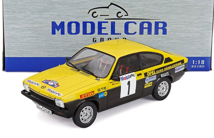 OPEL - KADETT C COUPE 1973 GT/E N 1 3rd RALLY WESTFALEN 1977 WALTER ROHRL - HANNO MENNE - YELLOW BLACK