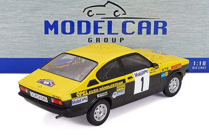 OPEL - KADETT C COUPE 1973 GT/E N 1 3rd RALLY WESTFALEN 1977 WALTER ROHRL - HANNO MENNE - YELLOW BLACK