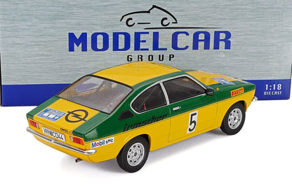 OPEL - KADETT C COUPE GT/E (night version) N 5 RALLY INTERNATIONAL SACHS WINTER 1976 WALTER SMOLEJ - CHRISTIAN GEISTDORFER - YELLOW BLACK