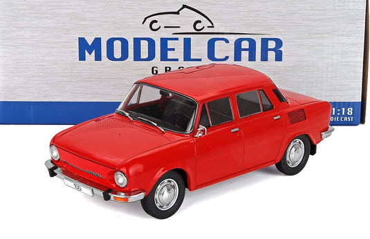 Red 1:18 scale model car by ModelCar, die-cast replica for collectors at Vroomi