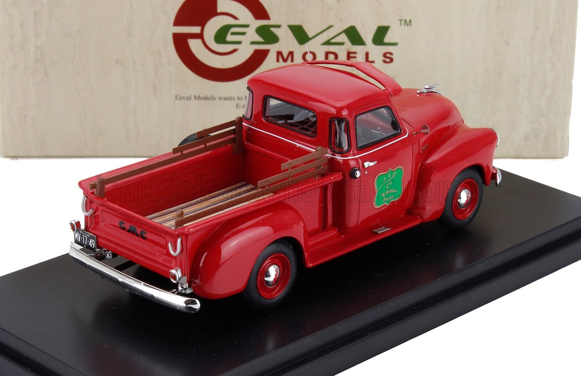 GMC 100 Pick-Up 5 Window 1953 Red Esval Model 1:43 scale model - image 2