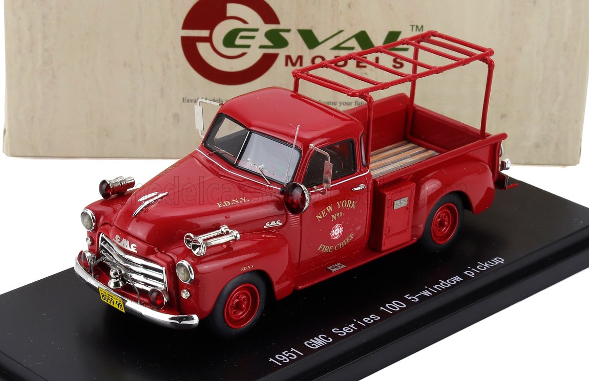 GMC 100 Pick-Up New York Fire Engine 1952 Red Esval Model 1:43 scale model