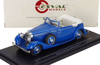 HISPANO SUIZA - J12 DROPHEAD CABRIOLET OPEN DROPHEAD COUPE BY FERNANDEZ & DARRIN 1934 - BLUE
