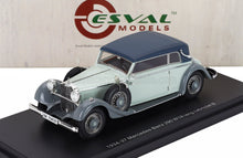 MERCEDES BENZ - 290 W18 D PASSO LUNGO CABRIOLET CERRADO 1933 - GRIS EN DOS TONOS