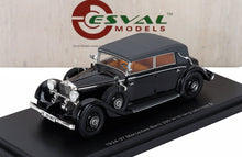 MERCEDES BENZ - 290 W18 D PASSO LUNGO CABRIOLET CERRADO 1933 - NEGRO