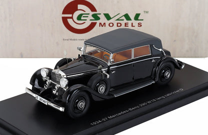 MERCEDES BENZ - 290 W18 D PASSO LUNGO CABRIOLET CERRADO 1933 - NEGRO