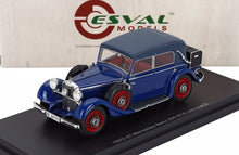 MERCEDES BENZ - 290 W18 D PASSO CORTO CABRIOLET CERRADO 1933 - AZUL Y ROJO