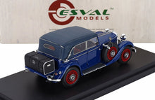 MERCEDES BENZ - 290 W18 D PASSO CORTO CABRIOLET CERRADO 1933 - AZUL Y ROJO