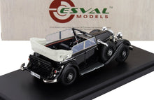 MERCEDES BENZ - 290 W18 D PASSO CORTO CABRIOLET CERRADO 1933 - NEGRO