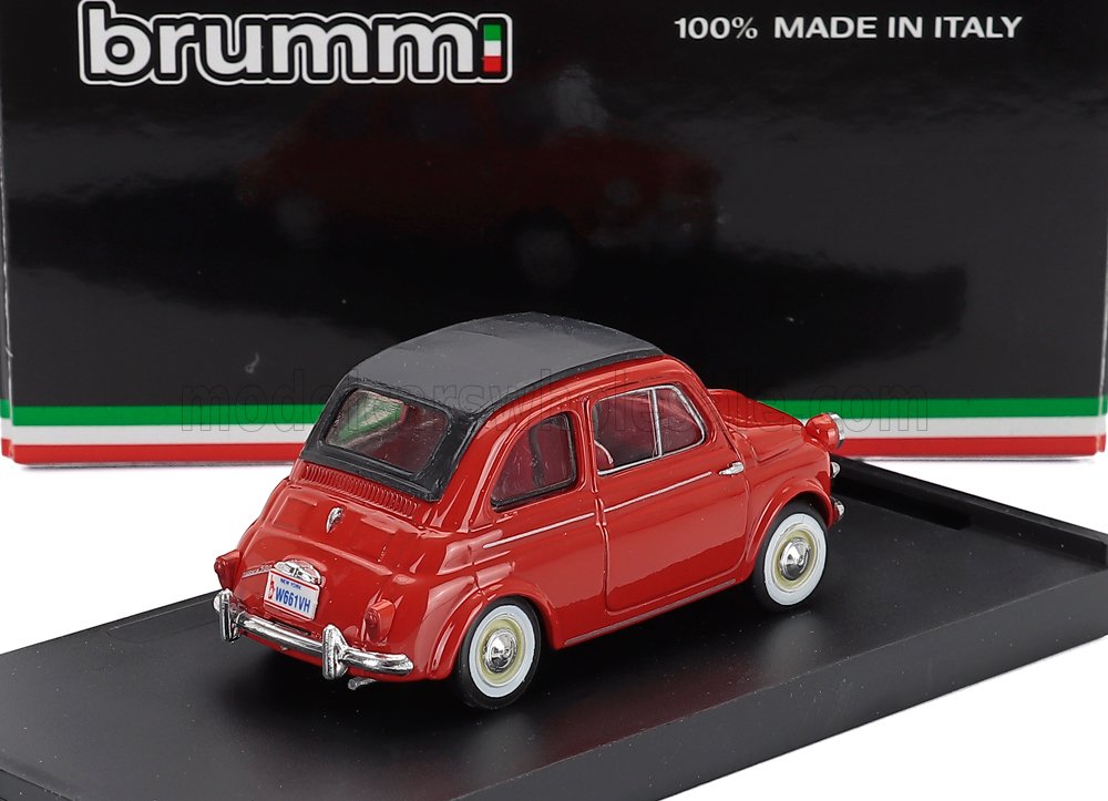 Fiat 500 Nuova Closed 1958 Rosso Brumm 1:43 scale model - image 2