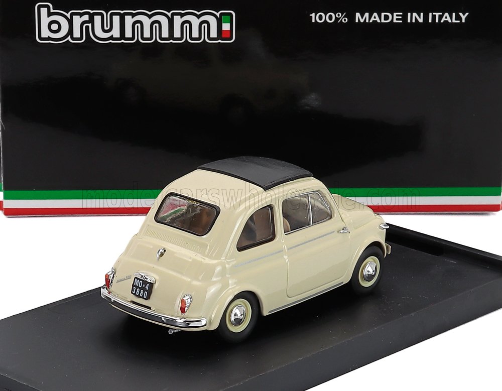 Fiat 500 Nuova Chiusa 1959 Ivory Brumm 1:43 scale model - image 2