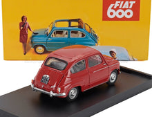 FIAT - 600D BERLINA 1960 - ROSSO CORALLO - ROSSO