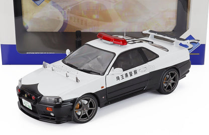 NISSAN - SKYLINE 34 GT-R (BNR34) JAPAN POLICE 2019 - WHITE BLACK