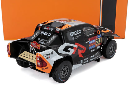 TOYOTA - GR DKR HILUX TEAM TOYOTA GAZOO RACING N 211 RALLY DAKAR 2025 HENK LATEGAN - BRETT CUMMINGS - BLACK ORANGE RED