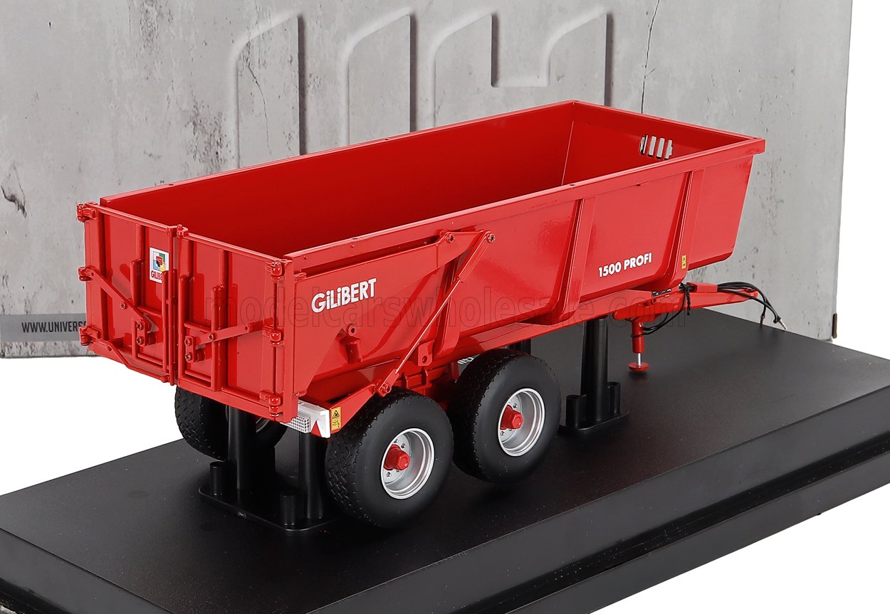 Gilibert Profi 1500 2-Axle Trailer 2010 Red Universal Hobbies 1:32 scale model - image 2
