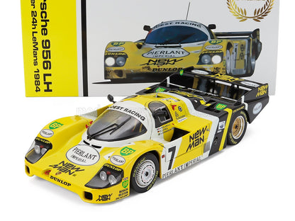 PORSCHE - 956L TURBO TEAM NEWMAN JOEST RACING N. 7 VINCITRICE DELLA 24 ORE DI LE MANS 1984 KLAUS LUDWIG - HENRI PESCAROLO - STEFAN JOHANSSON - GIALLO NERO modellino in scala modellino Vroomi