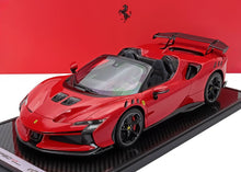 FERRARI - SF90 XX STRADALE SPIDER 2024 - CON VETRINA - WITH SHOWCASE - ROSSO CORSA - RED BLACK