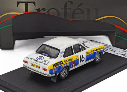 FORD ENGLAND - ESCORT MKI N 16 RALLY CITY GRANITE 1975 RUSSELL BROOKES - JOHN BROWN - WHITE BLUE YELLOW