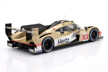 PORSCHE - 963 9RD 4.6L TURBO V8 TEAM HERTZ JOTA N 38 24h LE MANS 2023 ANTONIO FELIX DA COSTA - WILL STEVENS - YIFEI YE - GOLD MET WHITE - Vroomi