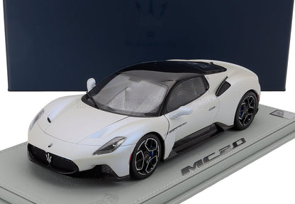 MASERATI - MC20 TETTO NERO LUCIDO 2020 - CON VETRINA - BIANCO AUDACE - BIANCO E NERO