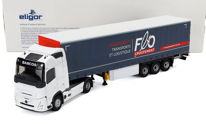 VOLVO - FH AERO TRUCK TELONATO BARCOS TRANSPORTS 2024 - WHITE BLUE