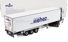 SCANIA - CAMIÓN S500 SEMIRREMOLQUE FRIGORÍFICO DE MEHEZ TRANSPORTS 2021 - BLANCO Maqueta de coche en Vroomi