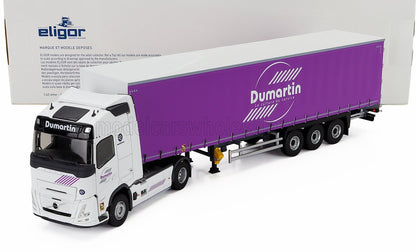 VOLVO - FH 500 TRUCK TELONATO DUMARTIN TRANSPORTS 2024 - WHITE PURPLE
