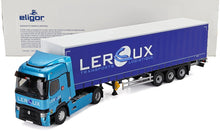 RENAULT - CAMIÓN T-LINE TELONATO DE LREOUX TRANSPORTS 2021 - AZUL BICOLOR Maqueta de coche en Vroomi