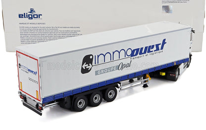 MERCEDES BENZ - E-ACTROS 600 CAMIÓN TELONATO IMMO OUEST 2025 - BLANCO Maqueta de coche en Vroomi