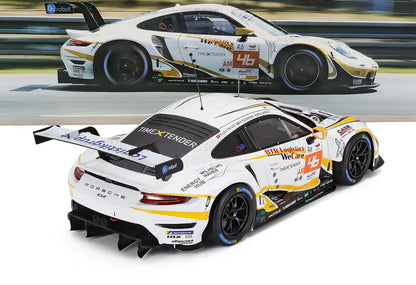 PORSCHE - 911 991 RSR-19 4,2 L TEAM PROJECT-1 N.º 46 24 Horas de Le Mans 2022 MATTEO CAIROLI - MIKKEL PEDERSEN - NICOLAS LEUTWILER - BLANCO