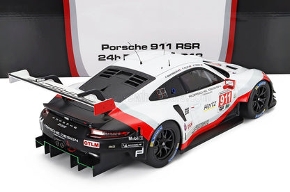 PORSCHE - 911 991 RSR 4.0L EQUIPO PORSCHE GT N.º 911 24 Horas de Daytona 2018 FRED MAKOWIECKI - PATRICK PILET - NICK TANDY - BLANCO NEGRO ROJO