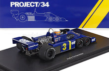 TYRRELL - F1  P34 ELF 6-WHEELS N 3 2nd BRITISH GP 1976 JODY SCHECKTER - BLUE YELLOW