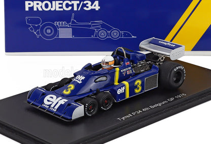 TYRRELL - F1  P34 ELF 6-WHEELS N 3 BELGIUM GP 1976 JODY SCHECKTER - BLUE YELLOW