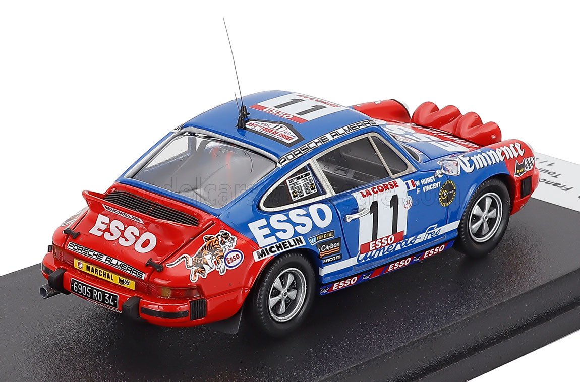 Porsche 911 SC No. 11 Francis Vincent Willy Huret Rally Tour de Corse 1980 Night Version Trofeu 1:43 scale model - image 2