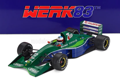 JORDAN - F1  191 TEAM 7up JORDAN N 32 FREE PRACTICE BELGIUM GP 1991 MICHAEL SCHUMACHER - GREEN BLUE