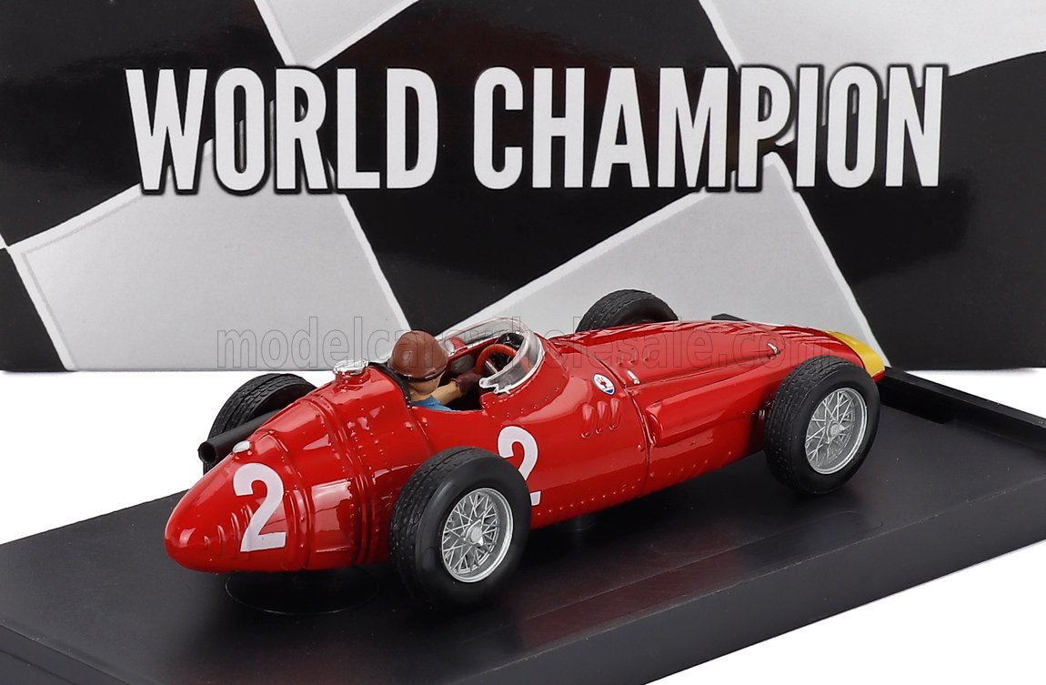 Maserati F1 250F No. 2 Juan Manuel Fangio World Champion Italy GP 1957 with Driver Brumm 1:43 scale model - image 2