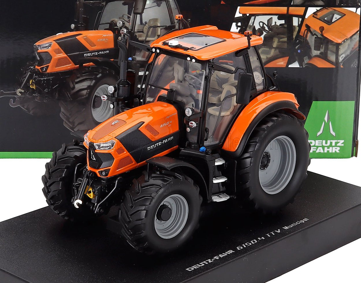 Deutz-Fahr 6150.4 TTV Tractor 2018 Orange Black Universal Hobbies 1:32 scale model